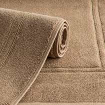 Kúpeľňový koberček - predložka OLIVIA 50x70 cm béžový, dobre sajúci vodu